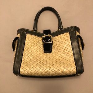 Authentic Coach Straw Vintage Handbag 🌾
